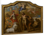 Allegory of the Power of Great Britain by Land, design for a decorative panel for George I's ceremonial coach by Sir James Thornhill