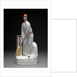 Ceramic Cricketers - a pair by Anonymous