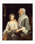 Portrait of an Elderly Lady and a Girl by George Beare