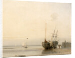 Calais Jetty, France by Richard Parkes Bonington