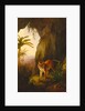 Tiger in a Cave Tropical by Jacques-Laurent Agasse