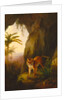 Tiger in a Cave Tropical by Jacques-Laurent Agasse