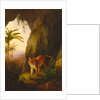 Tiger in a Cave Tropical by Jacques-Laurent Agasse