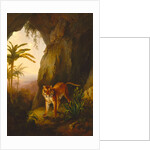 Tiger in a Cave Tropical by Jacques-Laurent Agasse