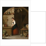 Girl Bundling Asparagus A girl bundling asparagus for market, John Atkinson by John Atkinson