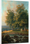 Horses and Cattle by a River by George Barret