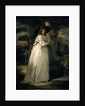 Portrait of a Girl in a Garden Variety by George Morland