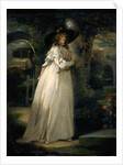 Portrait of a Girl in a Garden Variety by George Morland