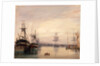 French harbor scene by Anonymous