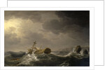 Ship wrecked on a rocky coast by Charles Brooking