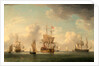 English Ships Under Sail in a Very Light Breeze by Charles Brooking