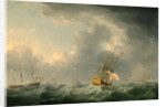 English Ships Running before a Gale by Charles Brooking