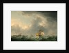 English Ships Running before a Gale by Charles Brooking