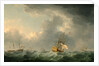 English Ships Running before a Gale by Charles Brooking