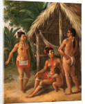 A Leeward Islands Carib family outside a Hut by Agostino Brunias