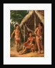 A Leeward Islands Carib family outside a Hut by Agostino Brunias