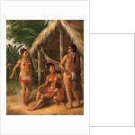 A Leeward Islands Carib family outside a Hut by Agostino Brunias