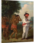West Indian Man of Color, Directing Two Carib Women with a Child by Agostino Brunias
