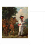 West Indian Man of Color, Directing Two Carib Women with a Child by Agostino Brunias