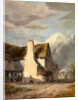 Cottage by a country lane by Sir Augustus Wall Callcott