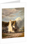 Cottage by a country lane by Sir Augustus Wall Callcott