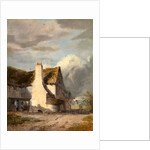 Cottage by a country lane by Sir Augustus Wall Callcott