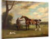 The Earl of Shrewsbury's Groom Holding a Hunter by Henry Bernard Chalon
