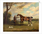 The Earl of Shrewsbury's Groom Holding a Hunter by Henry Bernard Chalon