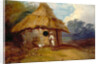 View in Southern India, with a Warrior Outside His Hut by George Chinnery