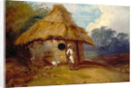 View in Southern India, with a Warrior Outside His Hut by George Chinnery
