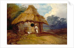 View in Southern India, with a Warrior Outside His Hut by George Chinnery