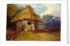 View in Southern India, with a Warrior Outside His Hut by George Chinnery
