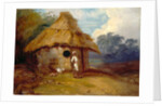 View in Southern India, with a Warrior Outside His Hut by George Chinnery