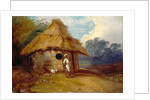 View in Southern India, with a Warrior Outside His Hut by George Chinnery