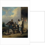 Coolies Round the Food Vendor's Stall by George Chinnery