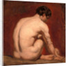 Male Nude, Kneeling, from the Back by William Etty