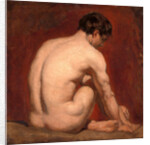 Male Nude, Kneeling, from the Back by William Etty