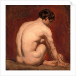 Male Nude, Kneeling, from the Back by William Etty