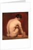 Male Nude, Kneeling, from the Back by William Etty