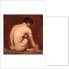 Male Nude, Kneeling, from the Back by William Etty