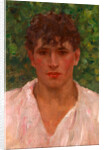 Portrait of a Young Man with Open Collar by Henry Scott Tuke