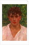 Portrait of a Young Man with Open Collar by Henry Scott Tuke