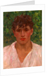 Portrait of a Young Man with Open Collar by Henry Scott Tuke