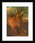 Hare Hunting A Rabbit with Hunter and Dog in the Background by Philip Reinagle