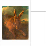 Hare Hunting A Rabbit with Hunter and Dog in the Background by Philip Reinagle