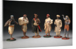 Indian Trades and Occupations A Group of Six Bengali Plaster Figures by Anonymous