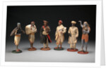 Indian Trades and Occupations A Group of Six Bengali Plaster Figures by Anonymous