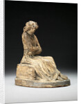 Terracotta bozzetto of a seated woman by Anne Seymour Damer
