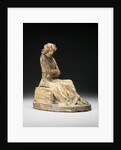 Terracotta bozzetto of a seated woman by Anne Seymour Damer