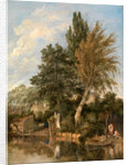 Boys Bathing on the River Wensum, Norwich A River Scene with Boys Bathing View on the Wesum at Thorpe by John Crome